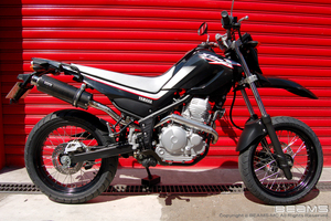 新品 ビームス XT250X 2008～ (JBK-DG17J)用 SS300カーボン アップタイプ フルエキ B225-08-003 BEAMS マフラー