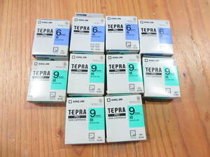 S0060◆TEPRA PRO テープカートリッジ 6ｍｍ青×4本/9ｍｍ緑×6本 計10本セット 未使用品 HC