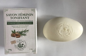 Savon de Marseille Soap with essential oils,Feminin tonifiant 150g（新品・未使用）