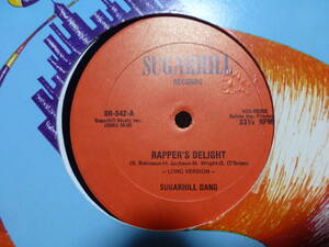 【1ST赤ラベル/us original】sugarhill gang/rapper's delight