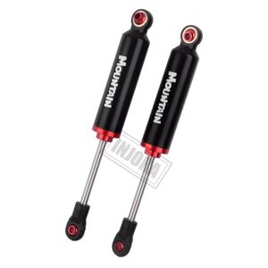 アルミダンパー ブラック&レッド4本入り RC クローラー CR-01 ピッチ100mm ラジコン