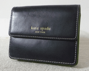 ケイトスペード　katespade　レザー　ブラック　黒　定期入れ　名刺入れ　パスケース　小銭入れ　コインケース