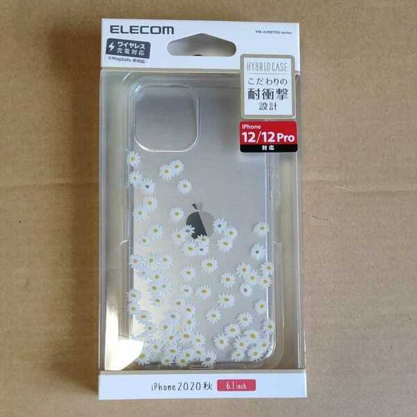 ◇ELECOM iPhone 12 / Pro 用 ハイブリッド ケース フラワー TOUGH SLIM タフスリム フラワー デイジー PM-A20BTSGF01