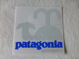 patagonia LIVE SIMPLY sticker LIVE SIMPLY clear ground whale . whale LIVE SIMPLY Patagonia PATAGONIA patagonia