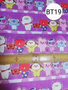 BTS BT21 TinyTAN タイニータン 生地 ハンドメイド ハギレ はぎれ 布