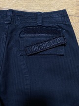 ※Winiche&Co. ウィニッチ アンド コー ヘリンボーン クロップド パンツ ブラック 日本製 1 　 　 BJBA.F_画像3