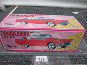 723 　　　日本製ブリキの車　50’Ｓ（フィフティーズ）１９５６年　THUNDERBIRD HARD TOP 元箱入り 