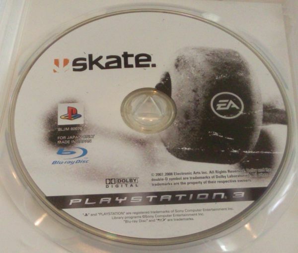 【送料込】　skate スケート　説明書無　プレイステーション3