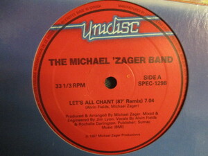 The Michael Zager Band ： Let's All Chant 87' Remix 12'' c/w Lime - Angel Eyes Remix // 落札5点で送料無料