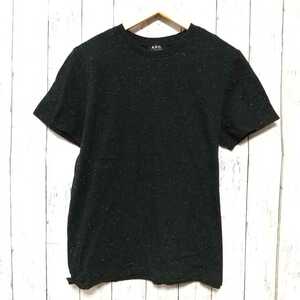 F2340UL*A.P.C. A.P.C. * size M short sleeves T-shirt T-shirt black lady's casual made in Japan old clothes Vintage simple Tee