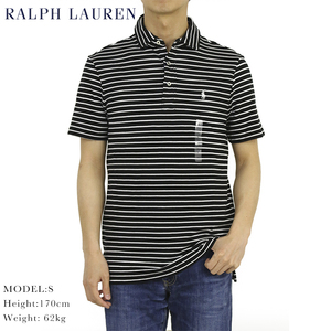 新品 アウトレット 3314 XXLサイズ 半袖 シャツ polo ralph lauren ポロ ラルフ ローレン 鹿の子 台襟 ポロシャツ ワイドカラー ボーダー