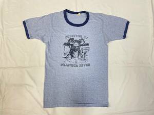 古着 3105 Mサイズ Tシャツ ビンテージ オリジナル vintage 70 80 90 old オールド USA カレッジ ロゴ キャラ リンガー トリム