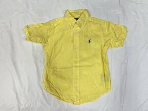 古着 3288 子供 キッズ 3/3Tサイズ 半袖 シャツ polo ポロ ラルフローレン USA コットン ビンテージ オリジナル vintage old オールド