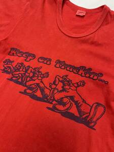 古着 3054 Lサイズ Tシャツ ビンテージ オリジナル vintage 70 80 90 old オールド USA カレッジ ロゴ キャラ keep on 