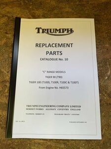  Triumph список запасных частей T90/T100 68 год обслуживание Old Triumph (LS64)