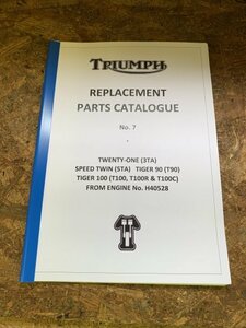  Triumph список запасных частей 3TA/5TA/T90/T100(66 год ) обслуживание Old Triumph (LS65)