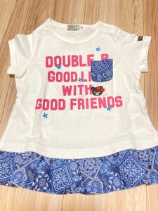 デニム&ダンガリー 半袖Tシャツ ミキハウス ダブルビー