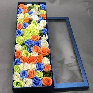 ●未使用保管品　ソープフラワー　シャボンフラワー　ロングボックス　花束　造花　石けん花