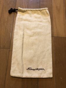 正規 SANTONI サントーニ 付属品 保存袋 シューズバッグ 茶ロゴ サイズ 縦 35cm 横 18cm