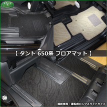 新型タント タントカスタム LA650S シフォンフロアマット ＆ ラゲッジマット ＆ ドアバイザー DX 自動車マット_画像5