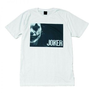 映画Tシャツ ジョーカー JOKER ホアキン・フェニックス ストリート系 デザインTシャツ おもしろTシャツ メンズ 半袖★tsr0466-wht-s