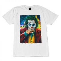 映画Tシャツ ジョーカー JOKER ホアキン・フェニックス ストリート系 デザインTシャツ おもしろTシャツ メンズ 半袖★tsr0465-wht-m_画像1