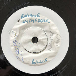 Romance In The Dark / Billie Holiday / Test Press 78rpm (SP) one side record 