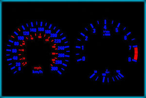 BMW E30 M3 82-94 300KMH プラズマ EL ホワイト発光メーター ゲージ