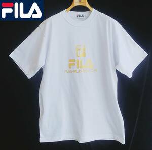 ●FILA*Tシャツ*半袖*XLサイズ*メンズ*ホワイト*フィラ*大き目サイズ*ビッグサイズ*ロゴＴシャツ　＃4162