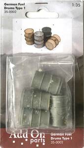 ■ Add On parts アドオンパーツ 1/35 German Fuel Drums Type1 ドイツ軍 燃料用ドラムカン