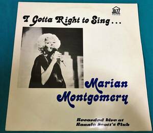 LP●Marian Montgomery / I Gotta Right To Sing UKオリジナル盤JHR003