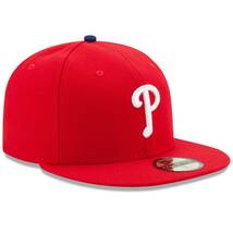 USA正規品 「7」 新品 Newera ニューエラ MLB 公式 オーセンティック 59FIFTY フィラデルフィア PHILLIS フィリーズ 赤 Game メジャー_画像3