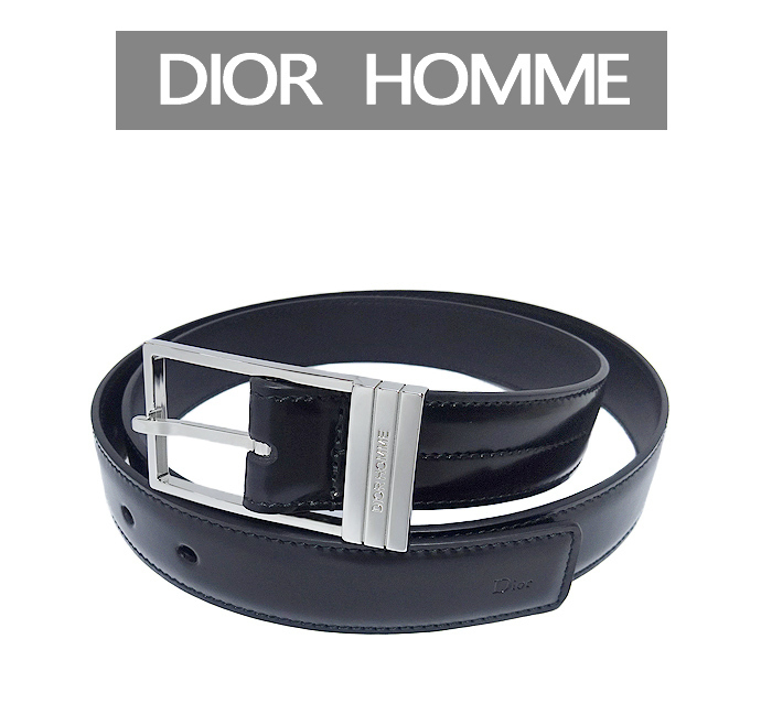 偉大な homme Dior 【即決】国内正規品 ディオールオム レザーベルト 