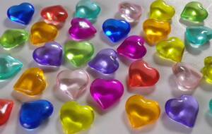  plastic parts 30 piece #.... Heart type #UV resin * accessory * handicrafts * nails 