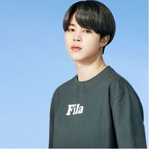 FILA × BTS футболка SUMMER COLLECTION[JIMIN] "надеты" модель jimin