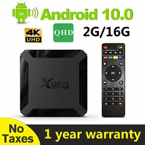 LEADCOOL QHDTV X96Q Android 10.0 tv box France Britain Belgium Germany morokoALGENIA Smart TV box 