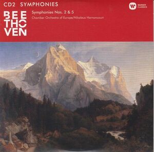 [CD/Warner]ベートーヴェン:交響曲第2番ニ長調Op.36&交響曲第5番ハ短調Op.67/N.アーノンクール&ヨーロッパ室内管弦楽団 1990