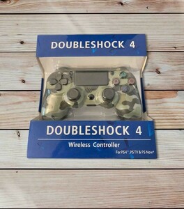 PS4 コントローラー グレー迷彩 互換品 無線ワイヤレス 新品