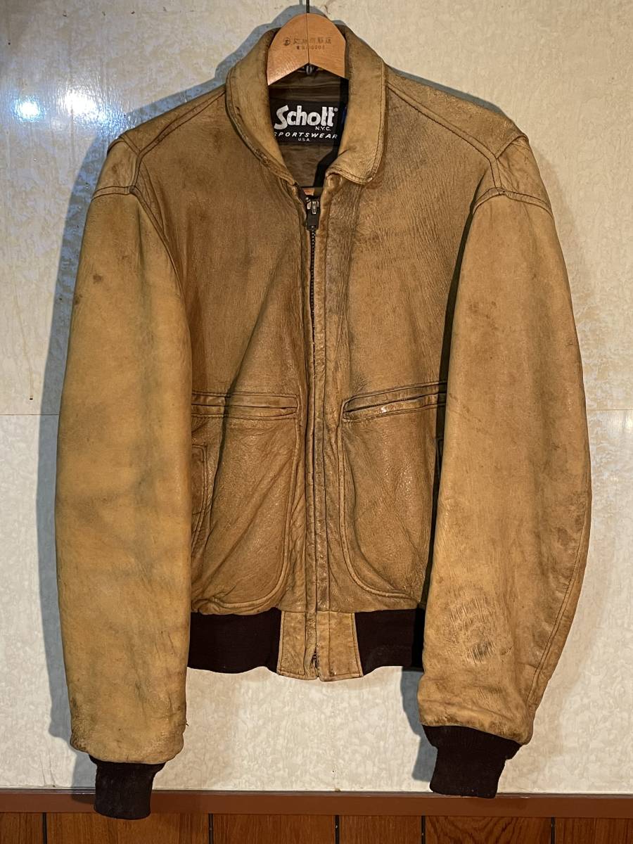 A-1タイプ TEODEM ORIGINAL Shearling レザージャケット フライト