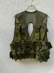 DEADSTOCK US ARMY VEST GRENADE CARRYING NYLON DUCK OG-106 DSA100-73-C-1146 米軍 TACTICAL タクティカルベスト 8415-146-1668 MEDIUM