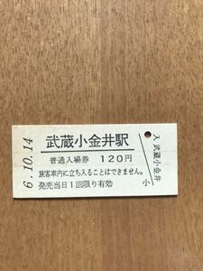 JR東日本 中央本線 武蔵小金井駅（平成6年）
