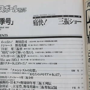 ベースボールマガジン1995年夏季号Vol.19/プロ野球特集:痛快！三振ショー野田浩司19奪三振の日本記録豊田泰光牛島和彦の3振学解説野茂英雄の画像4