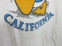 USA古着 カリフォルニア キャラクタープリントＴシャツ アメリカ古着 ビンテージ オールド ドナルドダック風 L1163_画像4