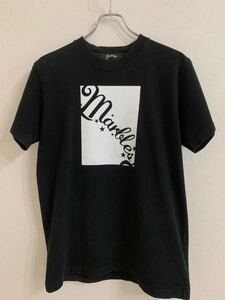 marblesマーブルス　メンズ　ロゴプリント半袖Tシャツ　ブラック　Mサイズ