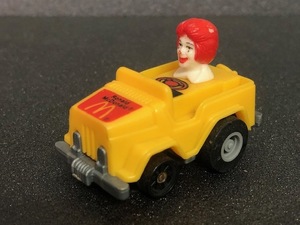 【 マクドナルド 】 ロナルド ミニカー ミールトイ プルバックカー ファストマック / 1985 Mcdonald's MEAL TOY / 管理V21