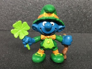 【 スマーフ PVC フィギュア 】 SMURF ヴィンテージ 四葉 クローバー 人形 / SCHLEICH シュライヒ SMURF VINTAGE PVC FIGURE V6-21-30