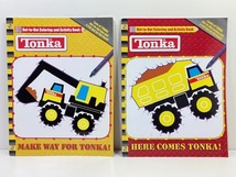 クリックポスト可 ! 【 2冊セット 】 TONKA トンカ 塗り絵 点つなぎ / 車 働く車 子ども キッズ 絵本 アメリカ 知育 ぬりえ / V19_画像1