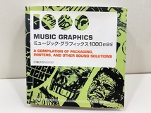 【 ミュージック グラフィックス 1000 mini 】 MUSIC GRAPHICS / デザイン 参考 本 グラフィック パッケージ ポスター / 管理GB10_画像1