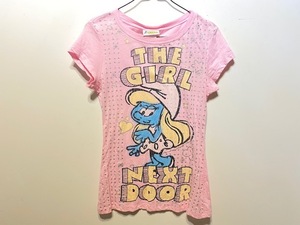 【 MADE IN USA 】 スマーフ スマーフェット Tシャツ ピンク / 古着 USED キッズ / ハンドメイド リメイク / SMURF T-SHIRT PINK / 管理V12