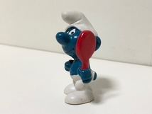 【 スマーフ PVC フィギュア 】 SMURF ヴィンテージ 鏡 うぬぼれ 手鏡 人形 / SCHLEICH シュライヒ SMURF VINTAGE PVC FIGURE V6-21-30_画像3